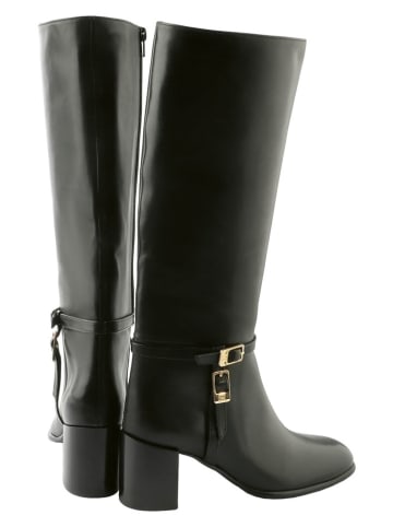 Högl Leder-Stiefel in Schwarz