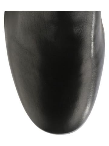 Högl Skórzane botki w kolorze czarnym