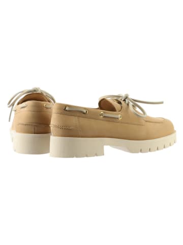 Högl Leren veterschoenen beige