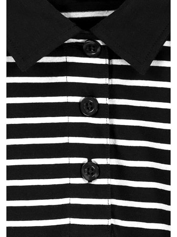 Eight2Nine Koszulka polo w kolorze czarno-białym