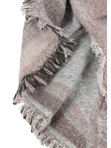 Eight2Nine Szal w kolorze szaro-jasnoróżowym - 240 x 70 cm