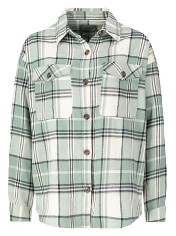 Eight2Nine Hemd in Grün/ Creme/ Dunkelblau