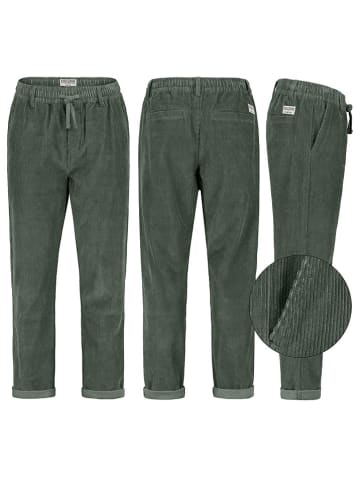 Eight2Nine Spodnie sztruksowe w kolorze zielonym