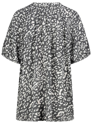 Eight2Nine Bluse in Grau/ Weiß