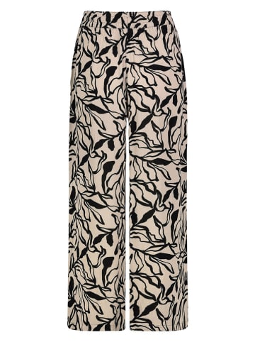 Eight2Nine Spodnie w kolorze beżowo-czarnym