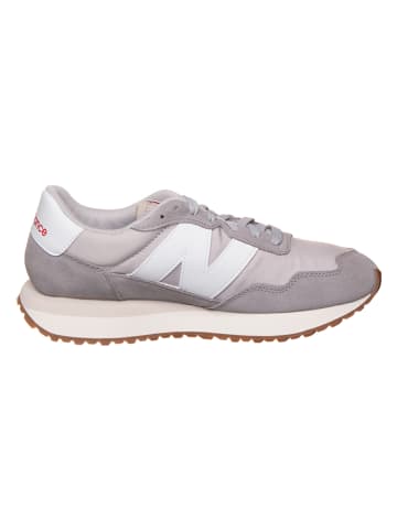 New Balance Leder-Sneakers "237" in Grau/ Beige