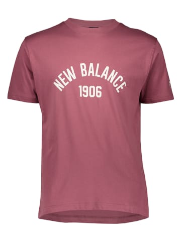 New Balance Koszulka sportowa "Essentials Varsity" w kolorze różowym