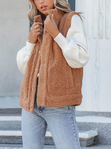 LA Angels Kamizelka pluszowa w kolorze jasnobrązowym