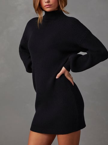 LA Angels Sukienka dzianinowa w kolorze czarnym