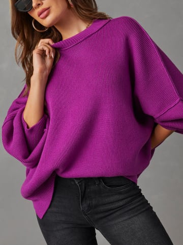 Milan Kiss Pullover in Aubergine