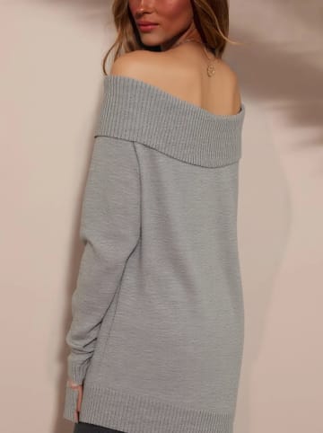 Milan Kiss Sweter w kolorze szarym