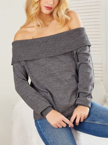 Milan Kiss Sweter w kolorze antracytowym