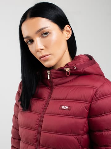 BIG STAR Kurtka pikowana w kolorze bordowym