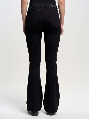 BIG STAR Dżinsy - Flare fit - w kolorze czarnym