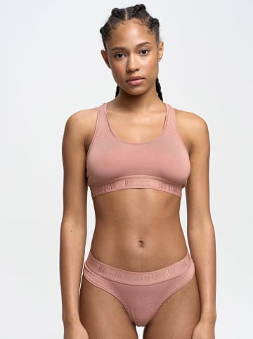 BIG STAR Top w kolorze szaroróżowym