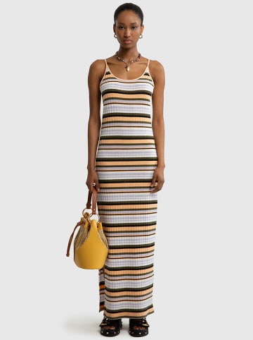 BIG STAR Kleid in Lila/ Khaki/ Orange