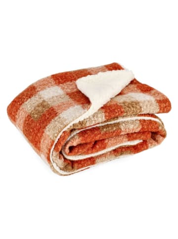 Bizzotto Koc "Laurence" w kolorze pomarańczowym - 160 x 130 cm