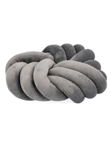 Bizzotto Poduszka "Entwine" w kolorze szarym - Ø 38 cm