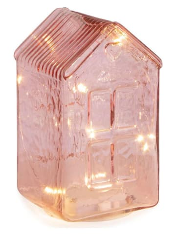 Bizzotto Dekoracja LED "Everard" w kolorze jasnoróżowym - wys. 16,5 cm