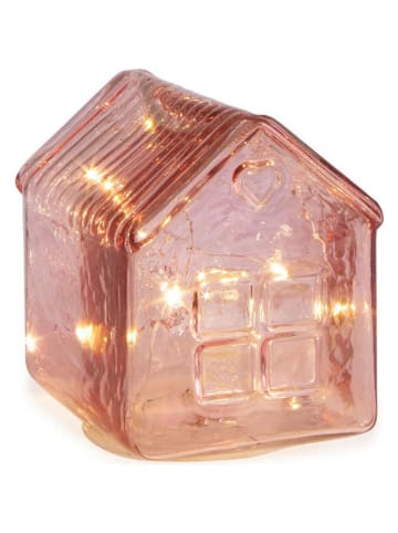 Bizzotto Dekoracja LED "Everard" w kolorze jasnoróżowym - wys. 11,5 cm