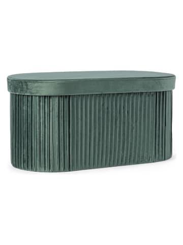 Bizzotto Poef "Jocelyn" groen - (B)76 x (H)38 x (D)38 cm