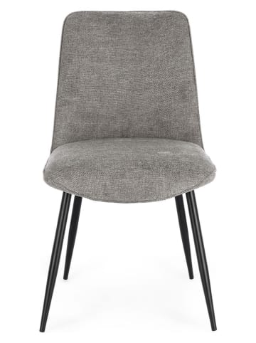 Bizzotto Krzesło "Cora" w kolorze szaro-czarnym - 48 x 84 x 62 cm