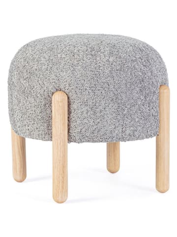 Bizzotto Hocker "Dayla" w kolorze szarym - wys. 38 x Ø 45 cm