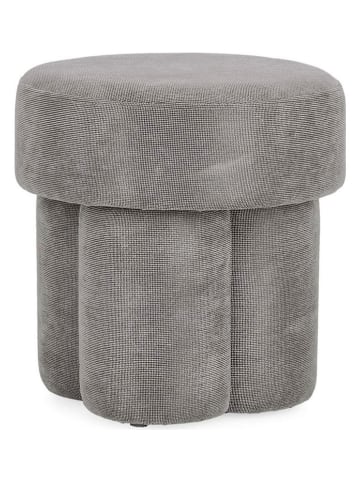 Bizzotto Poef "Glenda" grijs - (H)43 x Ø 42 cm