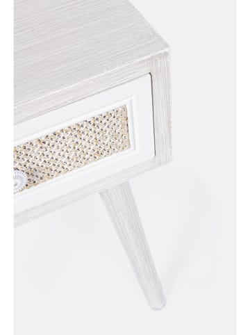 Bizzotto Kommode in Weiß/ Beige - (B)35 x (H)46,5 x (T)30 cm