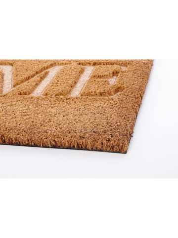 Bizzotto Wycieraczka "Maris" w kolorze jasnobrązowym z włókna kokosowego - 60 x 40 cm