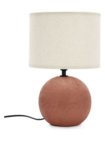 Bizzotto Lampa stołowa "Irvin" w kolorze jasnobrązowym - wys. 32 x Ø 20 cm