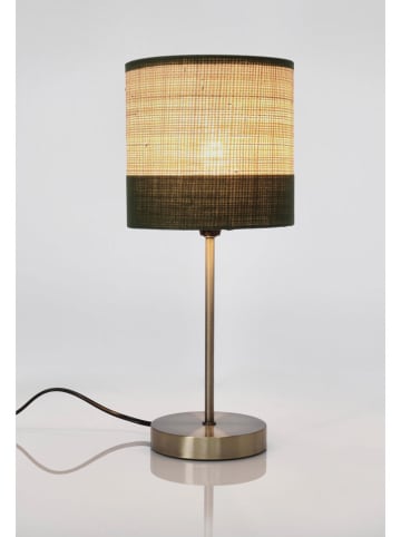 Bizzotto Tischleuchte ''Aylen'' in Beige/ Grün - (H)39 x Ø 16,5 cm