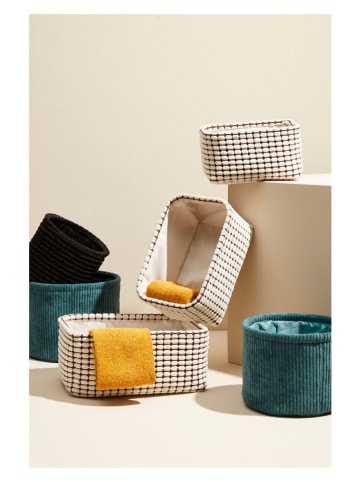 Bizzotto 2-delige set: opbergboxen "Shirley" turquoise