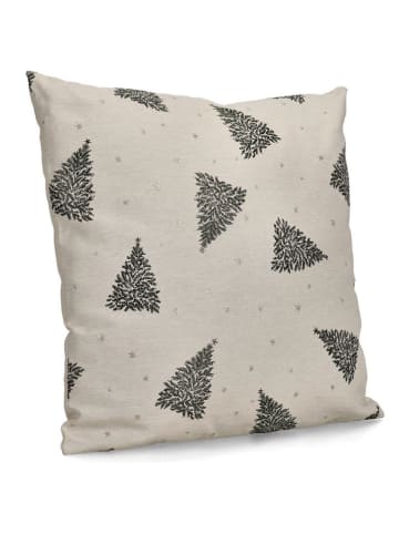 Bizzotto Kussen "Leysin" crème/groen - (L)45 x (B)45 cm