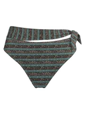 Marlies Dekkers Figi bikini "Bebali" w kolorze jasnobrązowo-błękitno-zielonym