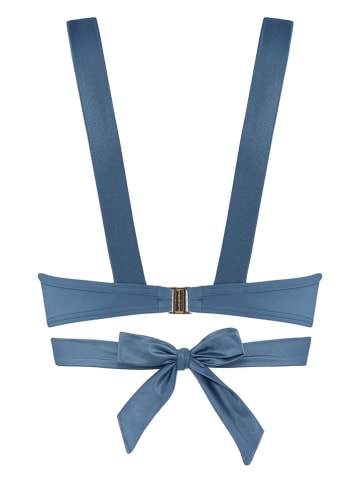 Marlies Dekkers Biustonosz bikini "Cache Coeur" w kolorze niebieskim