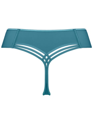 Marlies Dekkers Stringi "Dame De Paris" w kolorze turkusowym