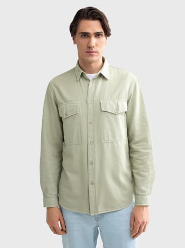 BIG STAR Hemd - Regular fit - in Hellgrün