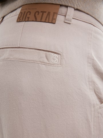 BIG STAR Spodnie chino w kolorze beżowym