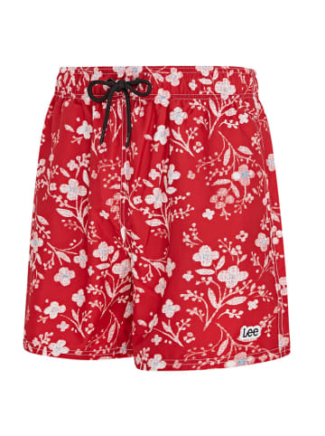LEE Underwear Szorty kąpielowe "Midas" w kolorze czerwono-białym