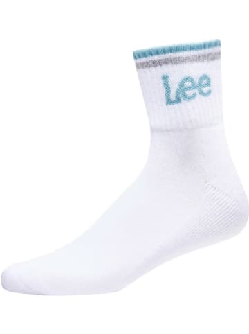 Lee Skarpety (3 pary) "Fawnia" w kolorze białym