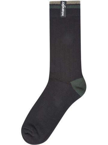 Wrangler Skarpety (2 pary) "Craig" w kolorze ciemnozielono-antracytowym