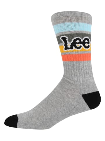 LEE Underwear 3er-Set: Socken "Mcnulty" in Weiß/ Grau/ Schwarz