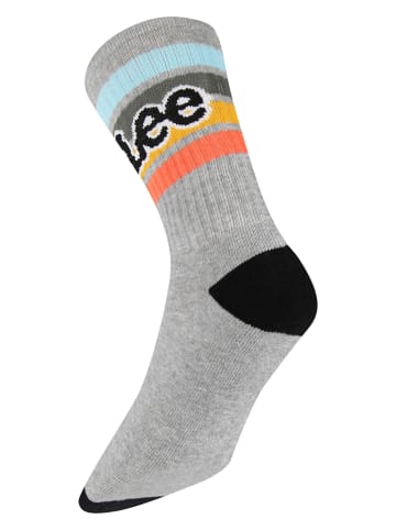 LEE Underwear 3er-Set: Socken "Mcnulty" in Weiß/ Grau/ Schwarz