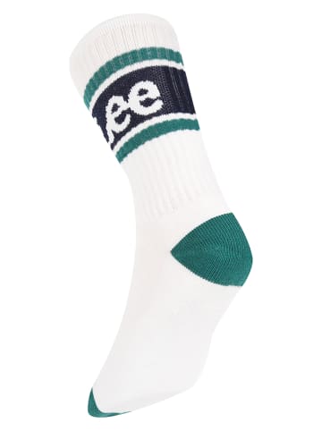 LEE Underwear Skarpety sportowe (3 pary) w kolorze kremowym, zielonym i szarym