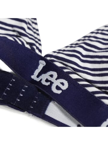 LEE Underwear Biustonosz "Adira" w kolorze granatowo-białym