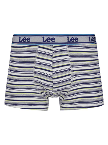 LEE Underwear 3er-Set: Boxershorts "Stone" in Dunkelblau/ Grau