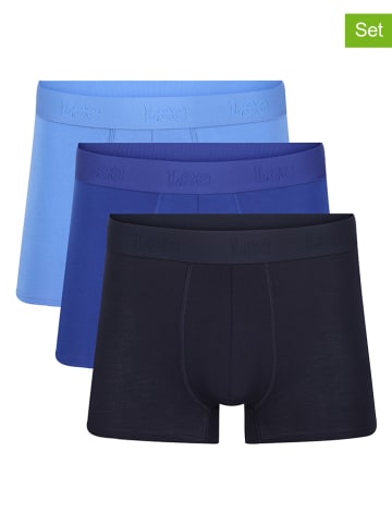 LEE Underwear 3er-Set: Boxershorts "Crombie"  in Hellblau/ Blau/ Dunkelblau