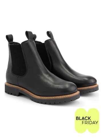 TRAVELIN' Leder-Chelsea-Boots "Rosseland" in Schwarz