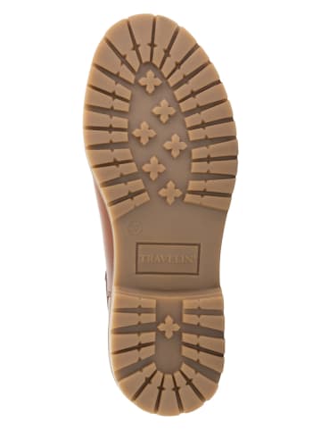 TRAVELIN' Leren chelseaboots "Rosseland" lichtbruin